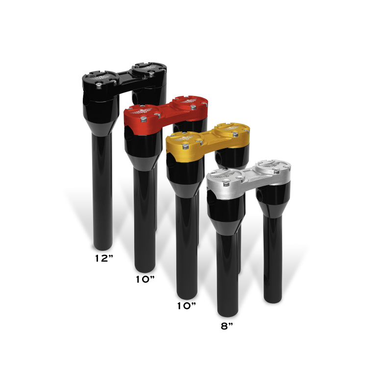 HEINZ BIKES RISER CS LIGE, til 1" styr i farve Sort/sort eller  alu/alu