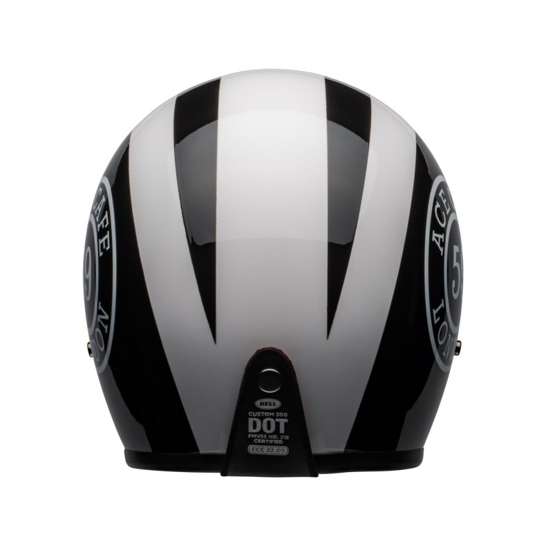 BELL Custom 500 DLX Helmet Ace Cafe 59 Gloss Black/White