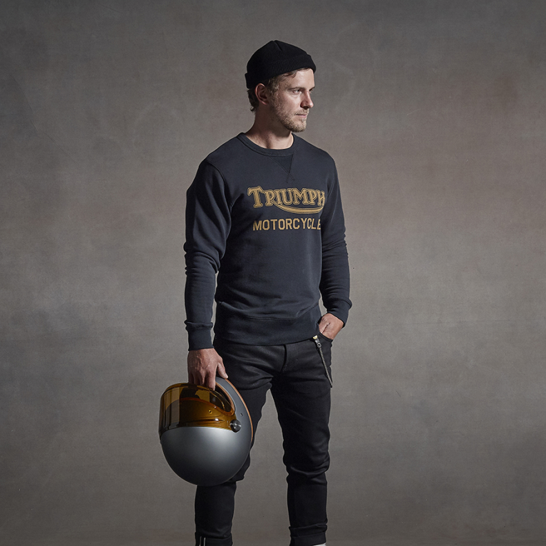 RADIAL CREW SWEATSHIRT BLACK