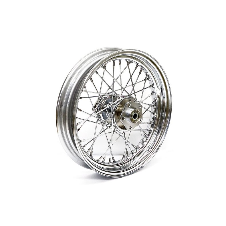 CHROME DUAL FLANGE WHEEL 3.00 X 16