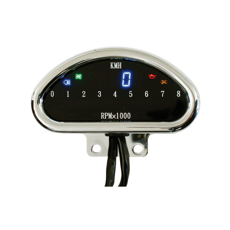 ELECTRONIC CNC ALUMINUM SPEEDOMETER (KMH) CHROME