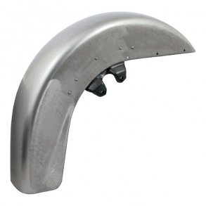 FL FRONT FENDER RAW STEEL; REPRODUCTION; WITH TRIM HOLES & FENDER TIP INDENT  Fits: > 54-84 FL 