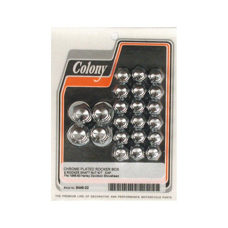 COLONY ROCKER BOX NUT KIT, CAP STYLE