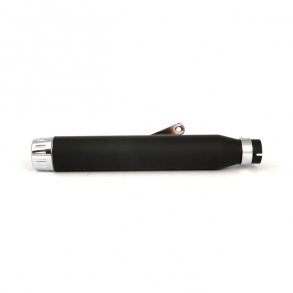 MUFFLER RAGE BLACK / CHROME END-CAP