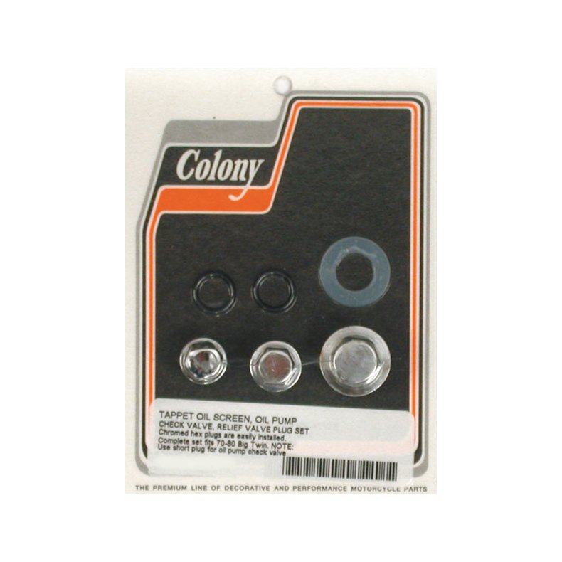COLONY OIL PUMP AND CRANKCASE PLUG SET
