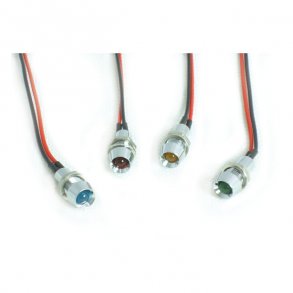 LED INDICATOR LIGHT 6MM, VLG FARVE.