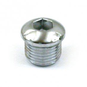 TIMING PLUG, BUTTONHEAD CHROME; 5/8