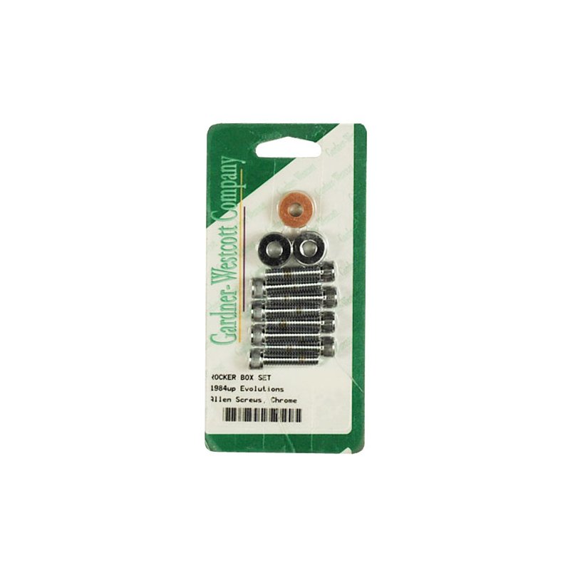 GW, ROCKER BOX TOP BOLT KIT. ALLEN, CHROME 