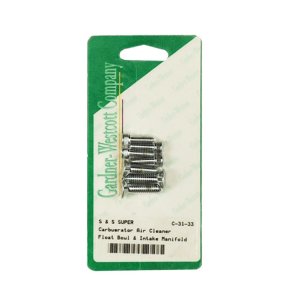 Gardner-Wescott, S&S carb & filter bolt kit. Allen head
