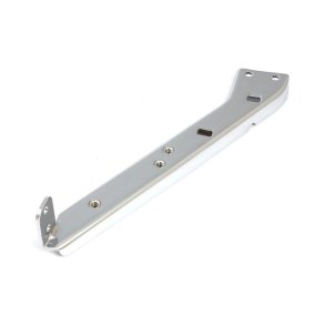 Bracket, for saddlebag support bar. Chrome. Right side  80-08 FLT/Touring