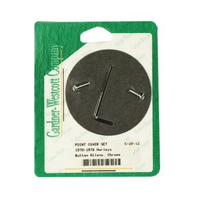 GW, point cover mount kit . Chrome,70-78 Big Twin; 71-78 XL Sportster