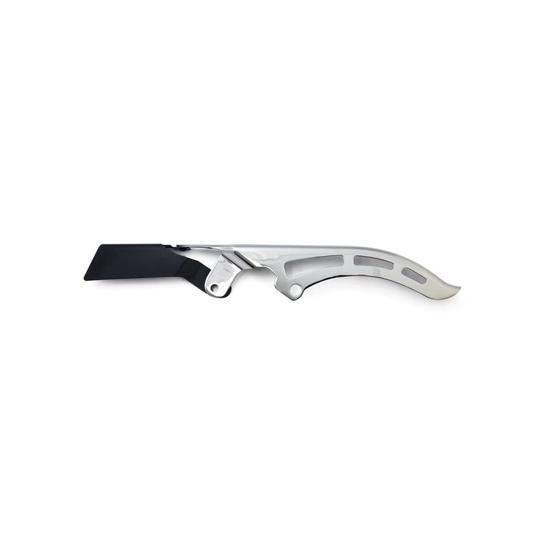 SHORTY UPPER BELT GUARD CHROME; FITS 20MM BELTS.  Fits: > 2007 FXTS, FXSTB, FXSTC, FLSTF