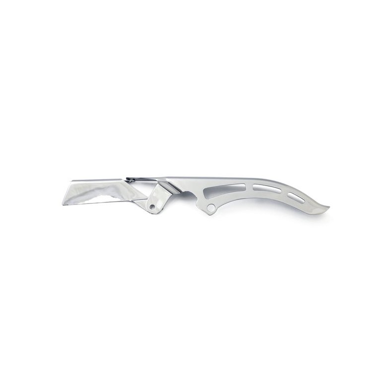 SHORTY UPPER BELT GUARD Chrome plated steel.  08-17 Softail