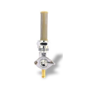 Petcock, late custom style, down outlet 