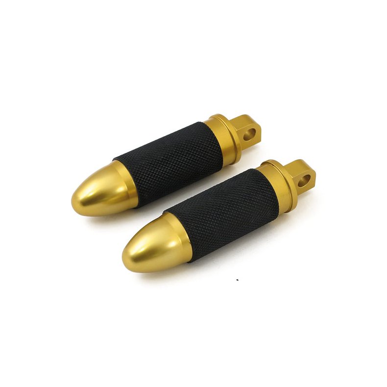 Bullet foot peg set. Brass
