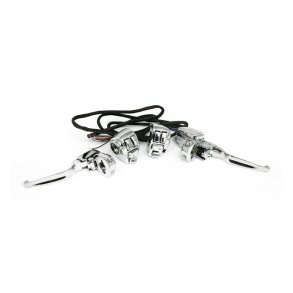 Handlebar control kit chrome Chrome plated OEM style handlebar control kit. 96-07 TOURING