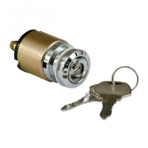 IGNITION SWITCH, THIN CHROME; FLAT KEY  Fits: > 77-93 FX, FXR; 77-11 XL; 08-11 XR1200