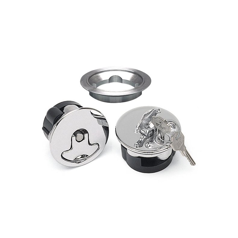Fly dksel st. Weld-in aero filler set Chrome plated;