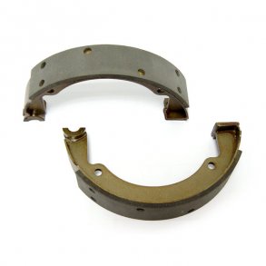 BRAKE SHOES & LININGS, REAR 38-57 BIG TWIN