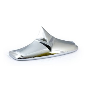 59-66 'V' REAR FENDER TIP CHROME  Fits: > MOST 59-99 FL TYPE REAR FENDERS