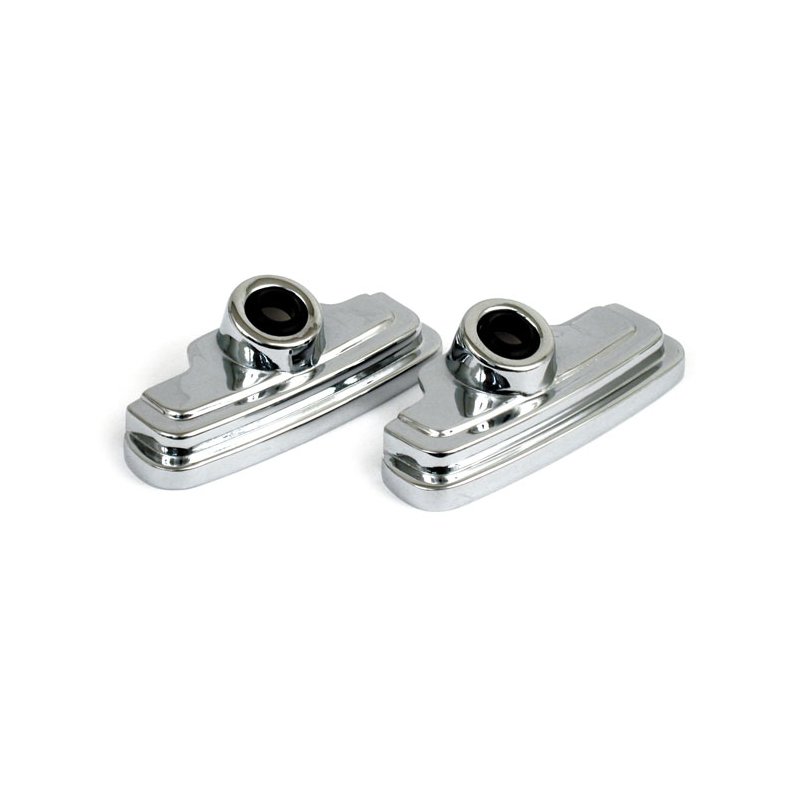 EVO SPARK PLUG &amp; HEAD BOLT COVER KIT. CHROME Chrome plated steel construction. 