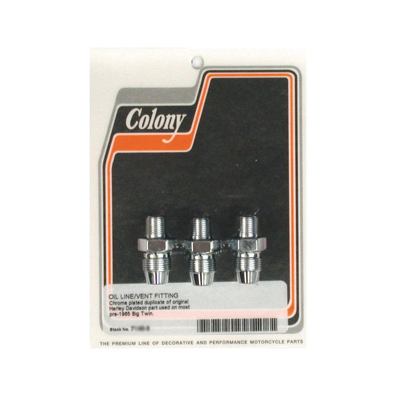 COLONY OIL LINE FITTINGS ZINC; FOR STEEL OIL LINES  Fits: > 36-64 B.T.; 37-73 45" SV