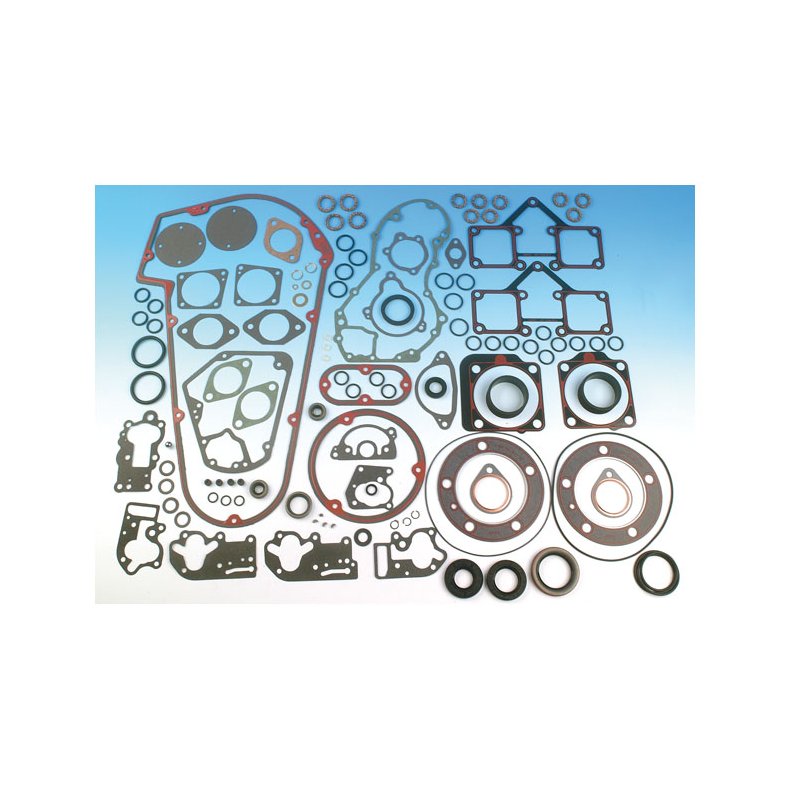 James, motor gasket kit. Fire-ring head gaskets, 66-84 4-speed Shovelhead