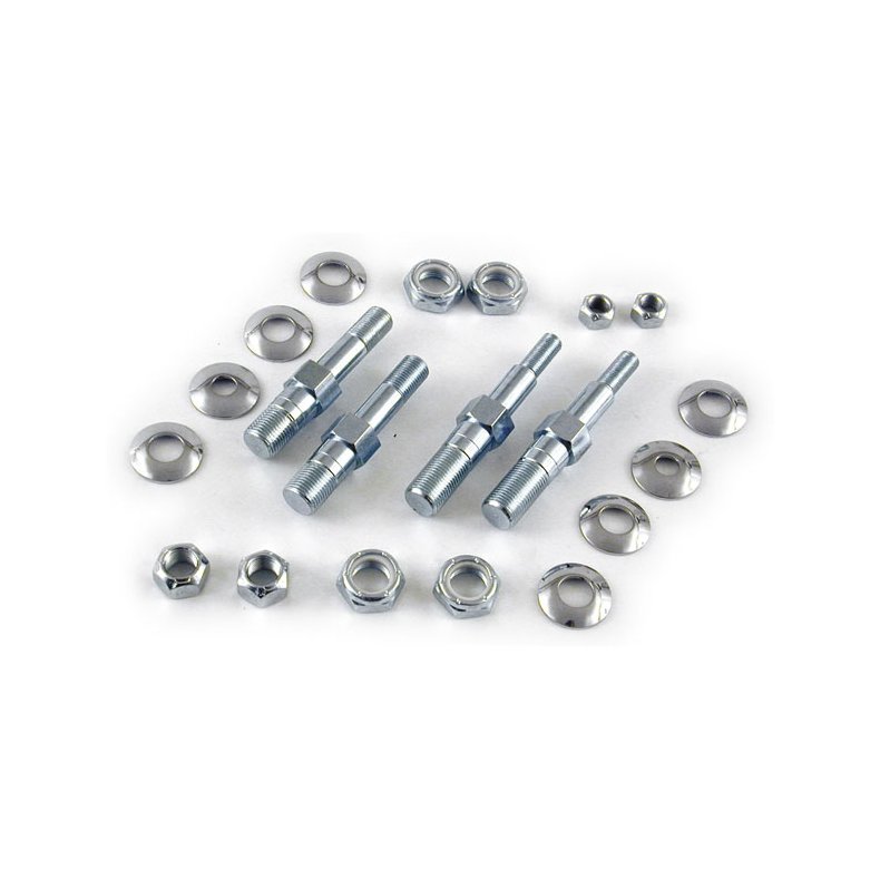 UPPER SHOCK STUD CONVERSION KIT ZINC CONVERTS EARLY 5/8" STUDS TO 1/2"  Fits: > 52-78 K, XL(NU)