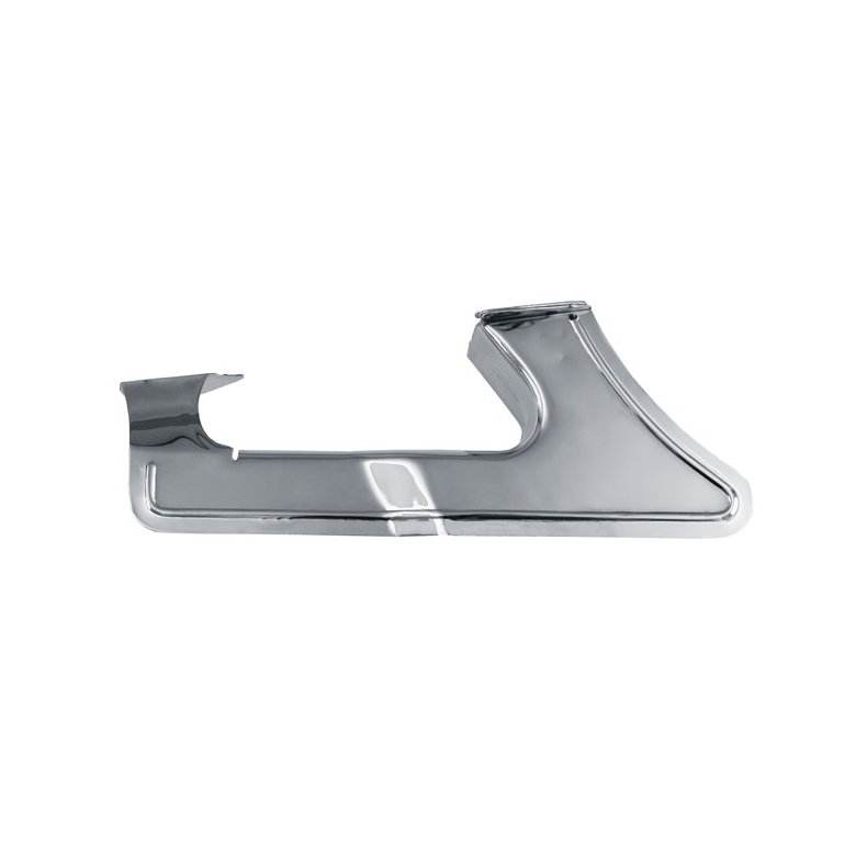 LOWER REAR BELT GUARD. CHROME. For use with 70t pulley.  Fits: > 85-94 FXR, FLT,