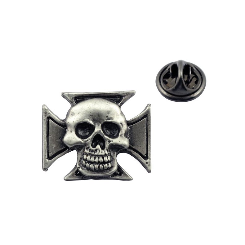 SKULL PIN, MALTESE SKULL PIN MOUNT