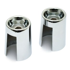 SHOCK STUD COVER KIT. CHROME Chrome steel replacement covers.  Fits: > 65-74 XL; L70-84 FL; 71-86 FX