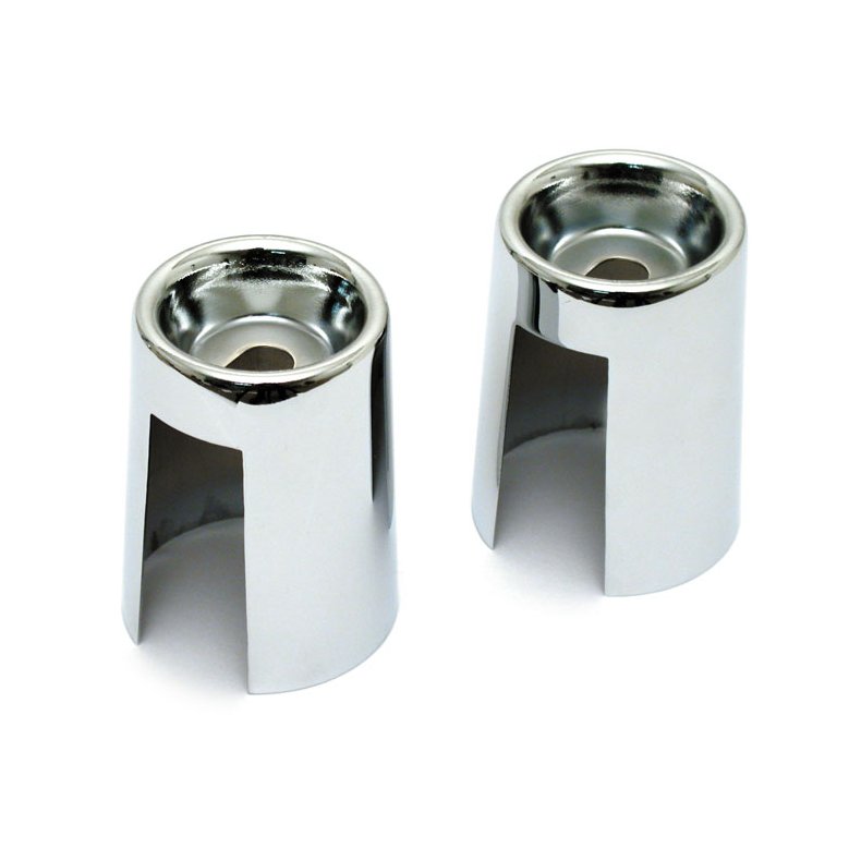 SHOCK STUD COVER KIT. CHROME Chrome steel replacement covers.  Fits: > 65-74 XL; L70-84 FL; 71-86 FX