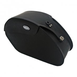 LEDRIE, REINFORCED RIGID LEATHER SADDLEBAG SET. 28 LITER 