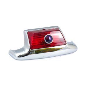 FENDER TIP W/BLUE DOT LENS, LIGHTED RED LENS WITH BLUE DOT,  MOST 80-99 FL,FLT,FLST