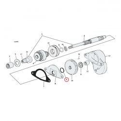 JAMES O-RING, ROCKER/PUSHROD/KICKST.SHAF