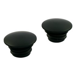 GASCAP SET, DOMED MATT ALUMINUM Fits: > 96-17 H-D