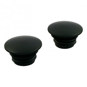 GASCAP SET, DOMED MATT ALUMINUM Fits: > 96-17 H-D