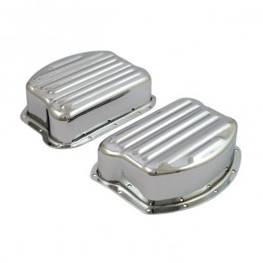 PAUGHCO RIBBED ROCKER COVERS, CHROME