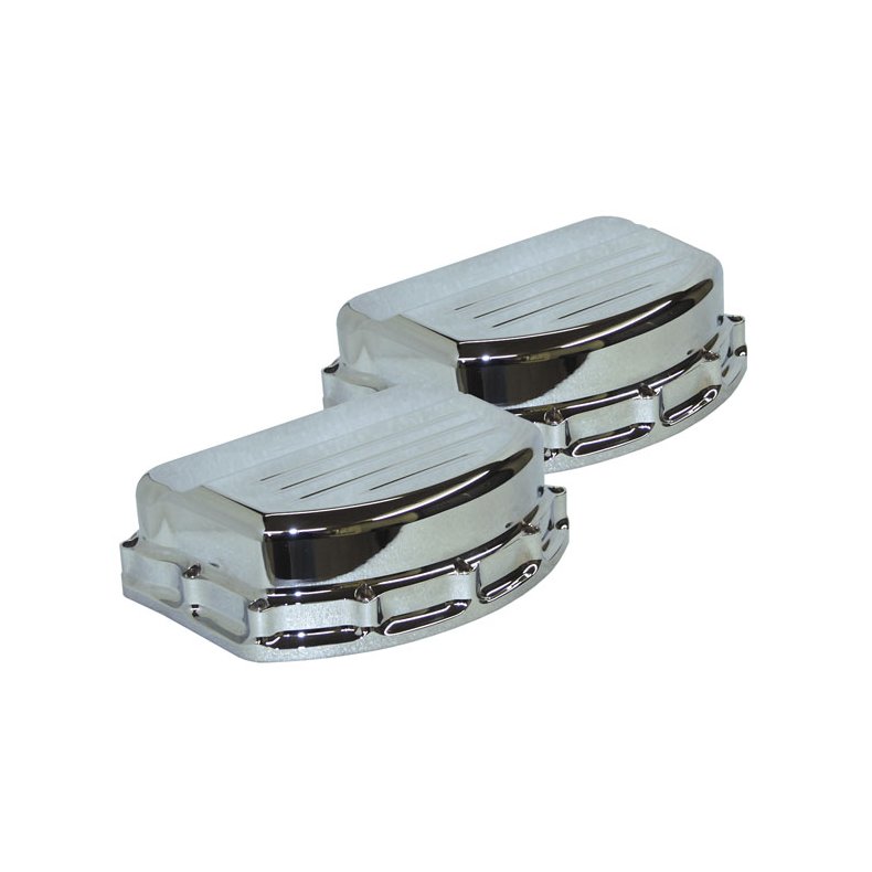 PAUGHCO PANHEAD ROCKER COVERS. CHROME