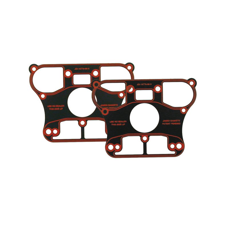 JAMES GASKET, ROCKER COVER ONE-PIECE METAL BASE .020" thick. Metal base with silicone bead.  EVO