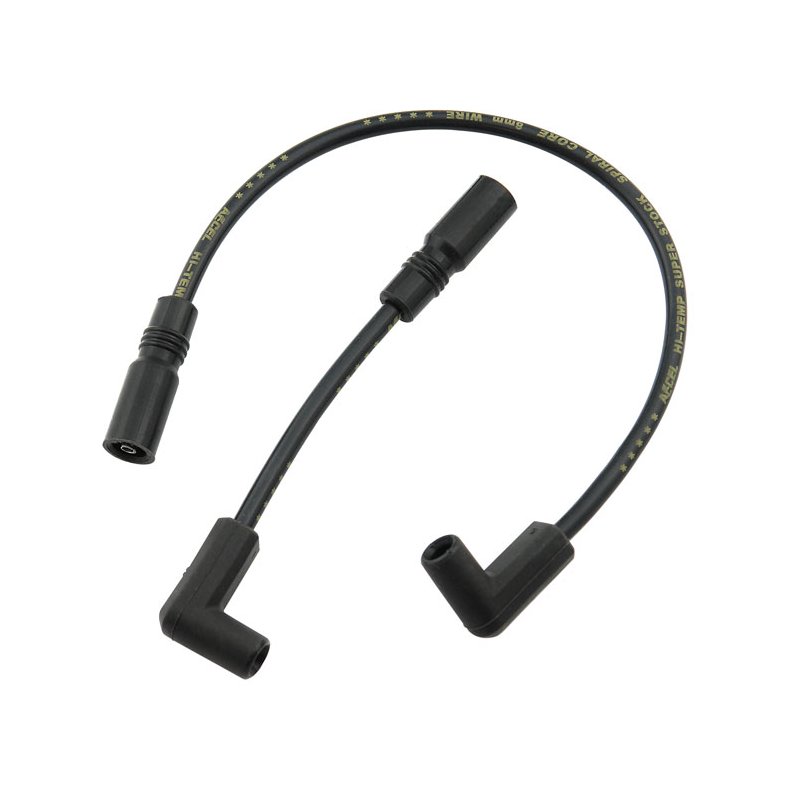 ACCEL, 8MM FERRO SPIRAL CORE SPARK PLUG WIRE SET. 99-17 Dyna; 99-02 Buell XB