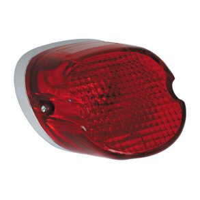 LAYDOWN TAILLIGHT. RED LENS With 12-Volt bulb