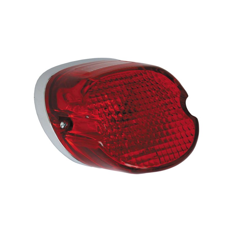 LAYDOWN TAILLIGHT. RED LENS With 12-Volt bulb