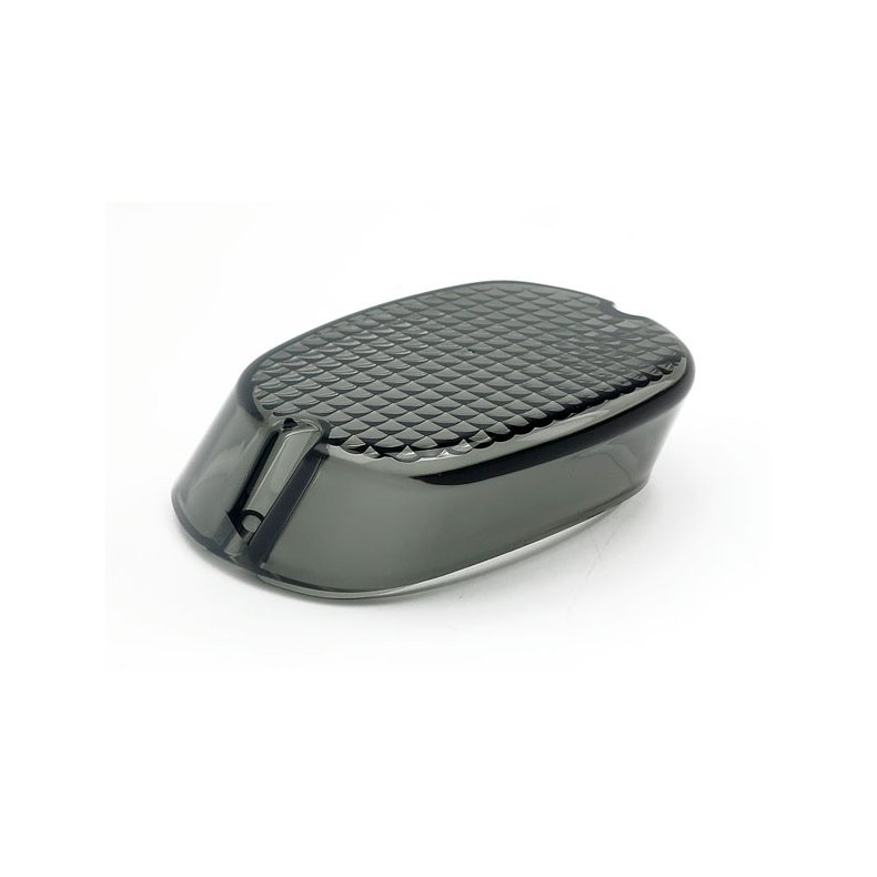 LAYDOWN TAILLIGHT LENS, LIGHT SMOKE TOP TAG WINDOW  Fits: > 73-98 H-D; 1999 SOFTAIL