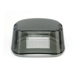 LAYDOWN TAILLIGHT LENS, LIGHT SMOKE TOP TAG WINDOW  Fits: > 73-98 H-D; 1999 SOFTAIL