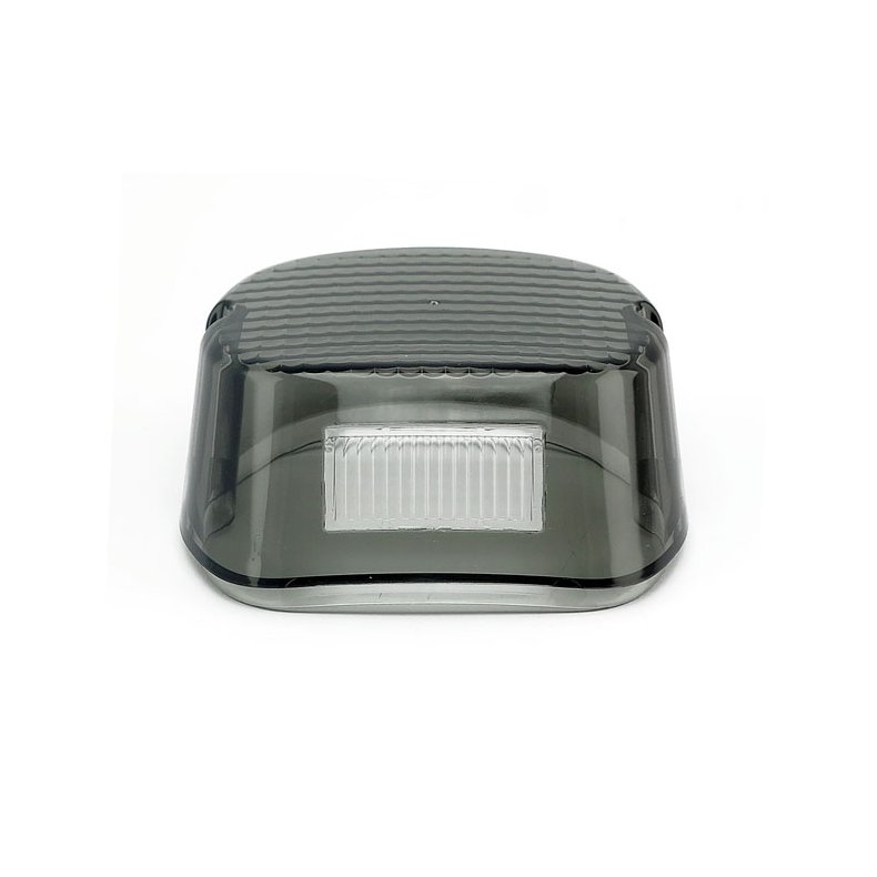 LAYDOWN TAILLIGHT LENS, LIGHT SMOKE TOP TAG WINDOW  Fits: > 73-98 H-D; 1999 SOFTAIL