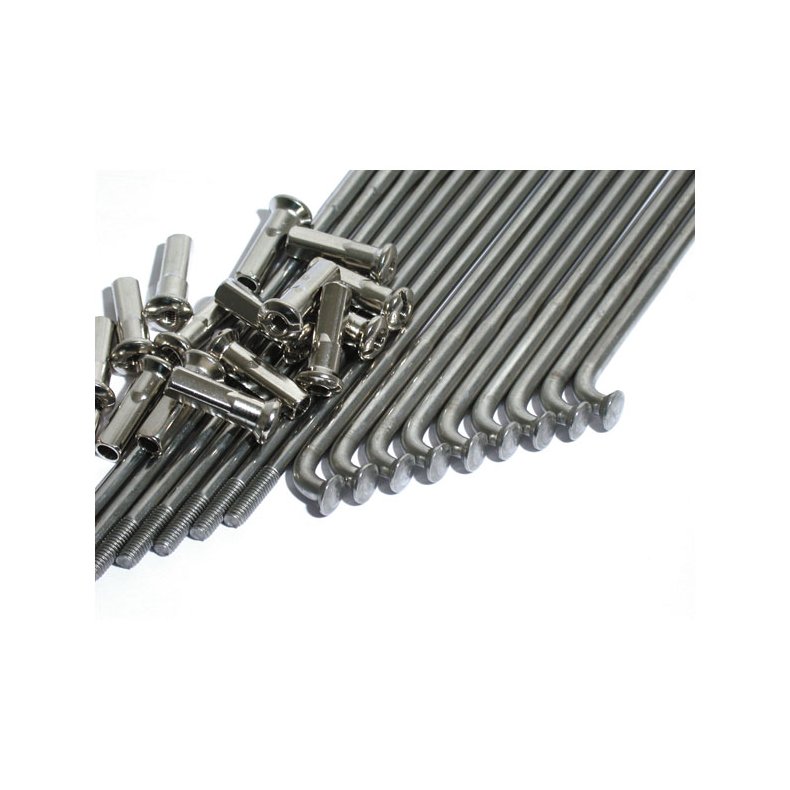 CHROME OR STAINLESS SPOKE SET, 21 INCH