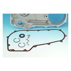 JAMES, PRIMARY COVER GASKET & SEAL KIT. OUTER COVER. FOAMET 07-17 Softail; 06-17 Dyna
