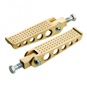 K-TECH CAST BRASS KNURLED FOOT PEGS