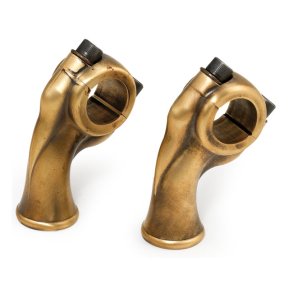 K-TECH DELUXE RISERS, 2.5 INCH RISE Raw brass